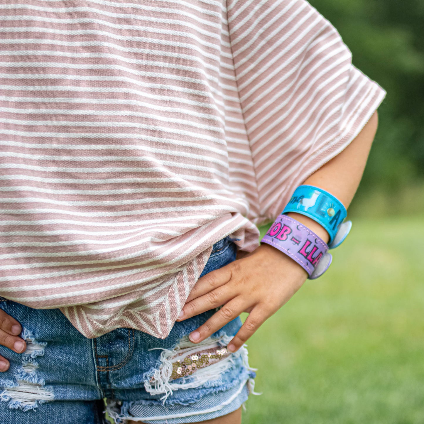 Holographic Slap Bracelet