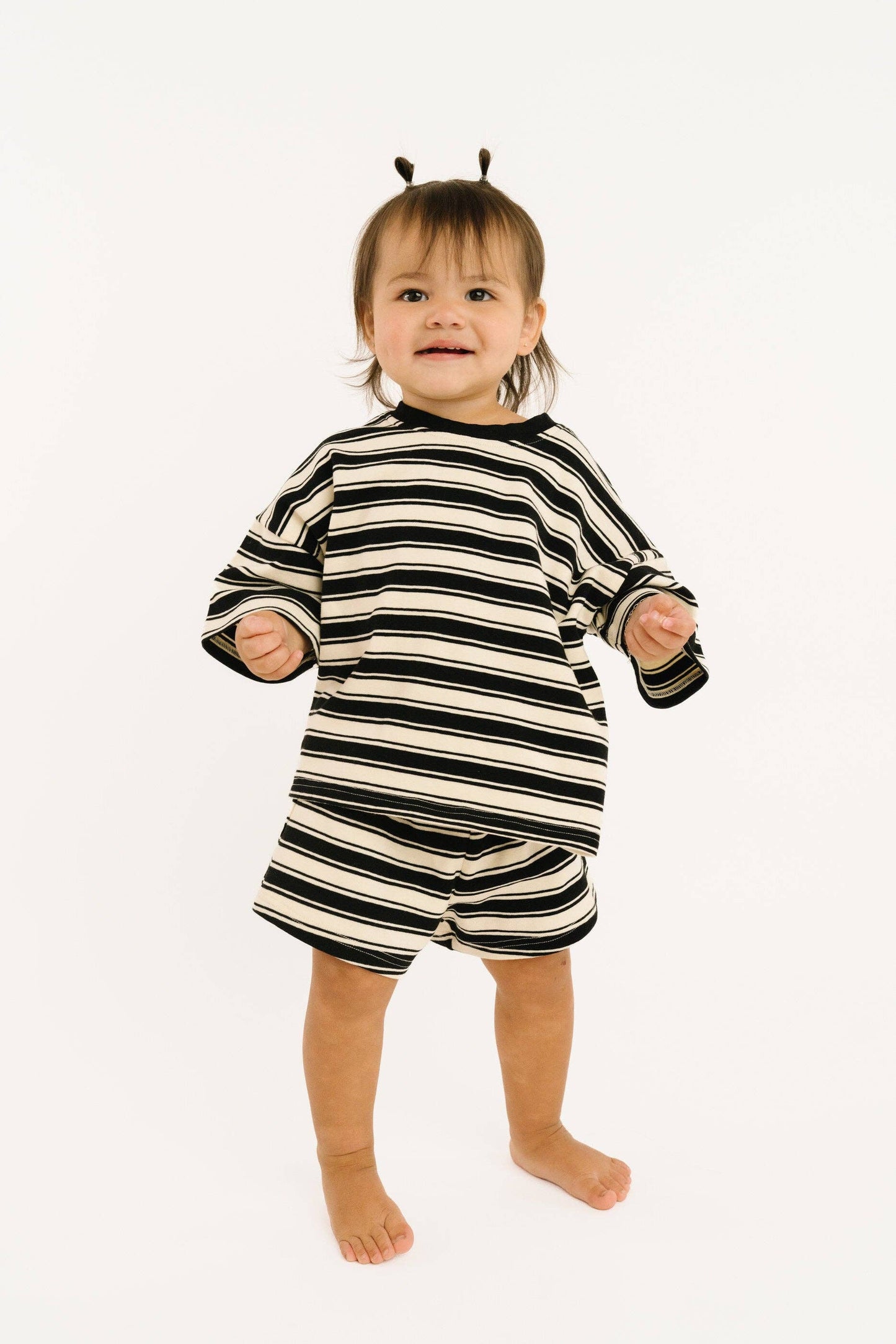 Midnight Stripe Slouchy Set