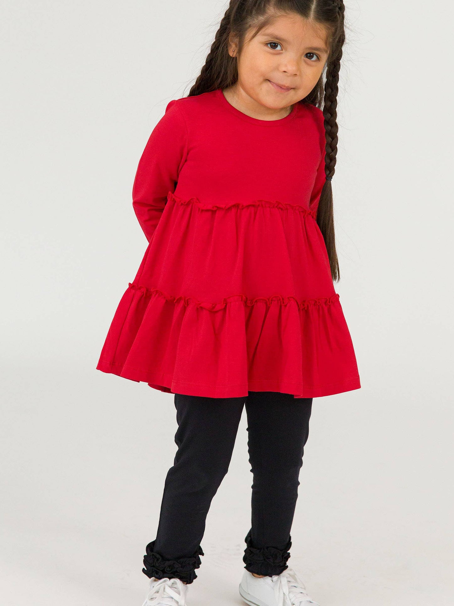 Black Ruffle Leggings