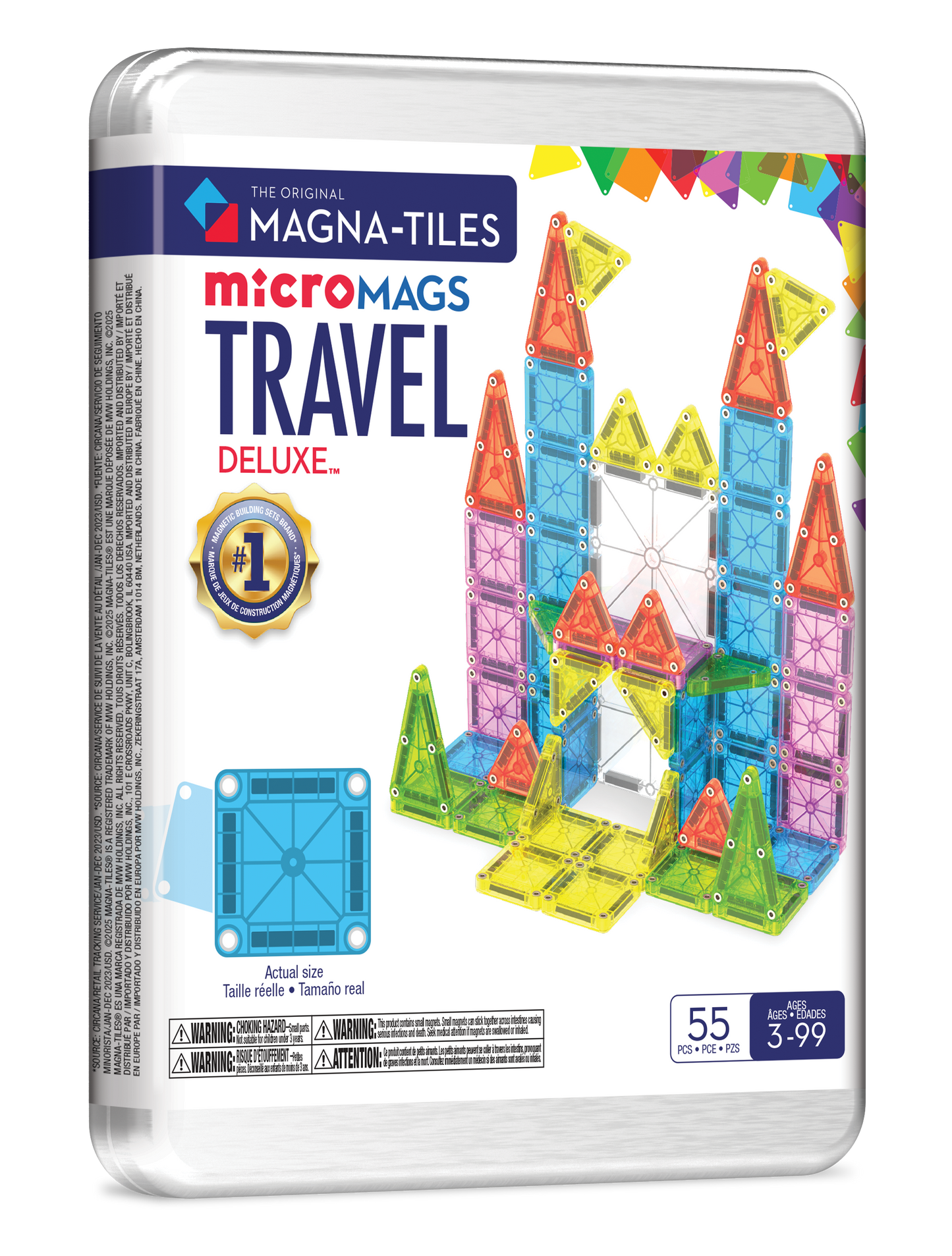 Magna-Tiles Travel Set Deluxe 55-Piece Set