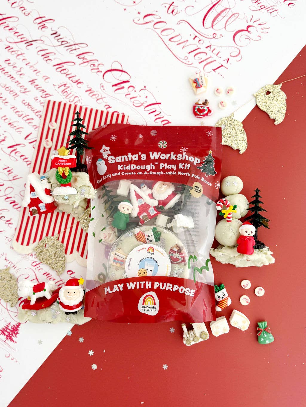 Santa's Workshop KidDough Play Kit by Earth Grown KidDoughs