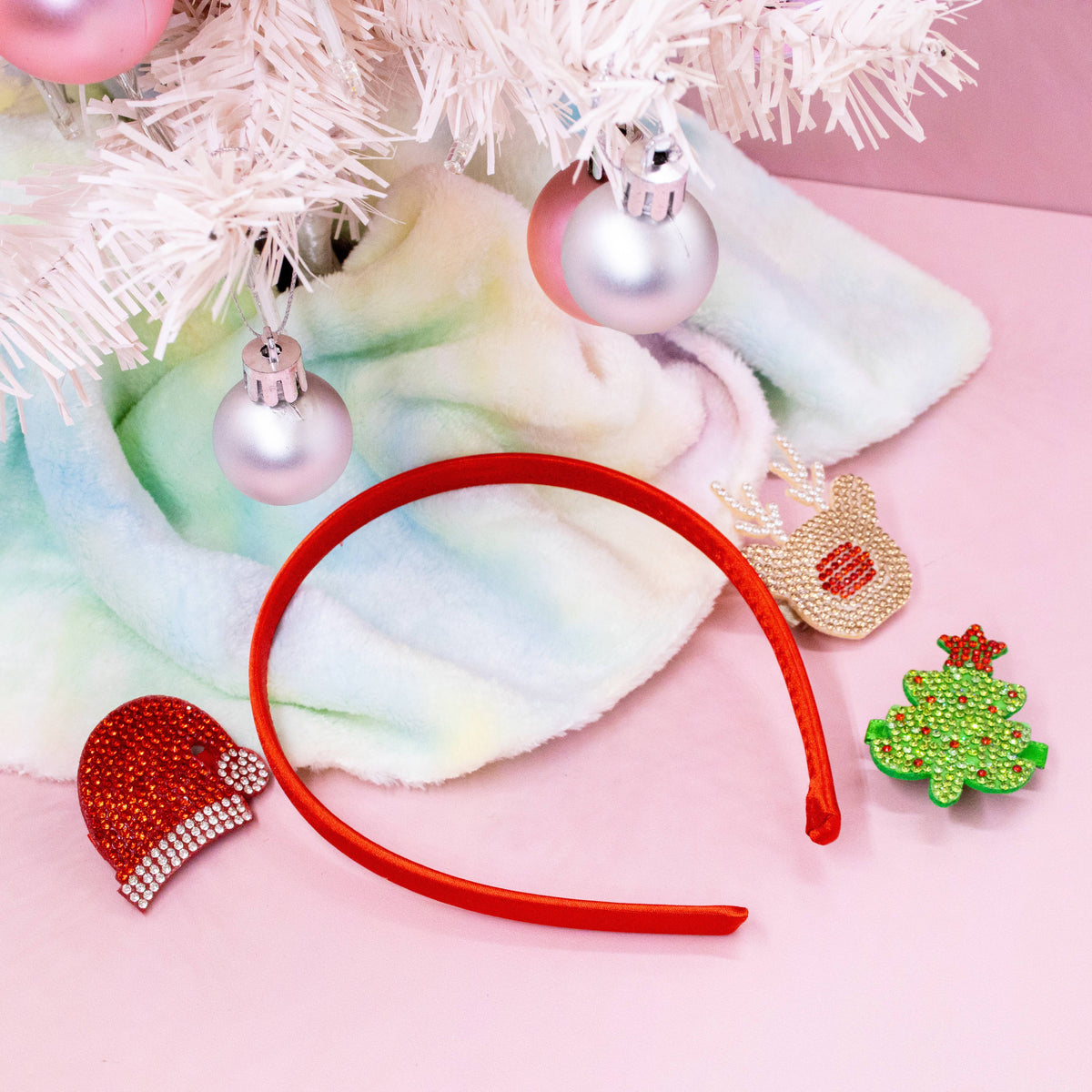 Christmas Charm Headband with Interchangeable Clips
