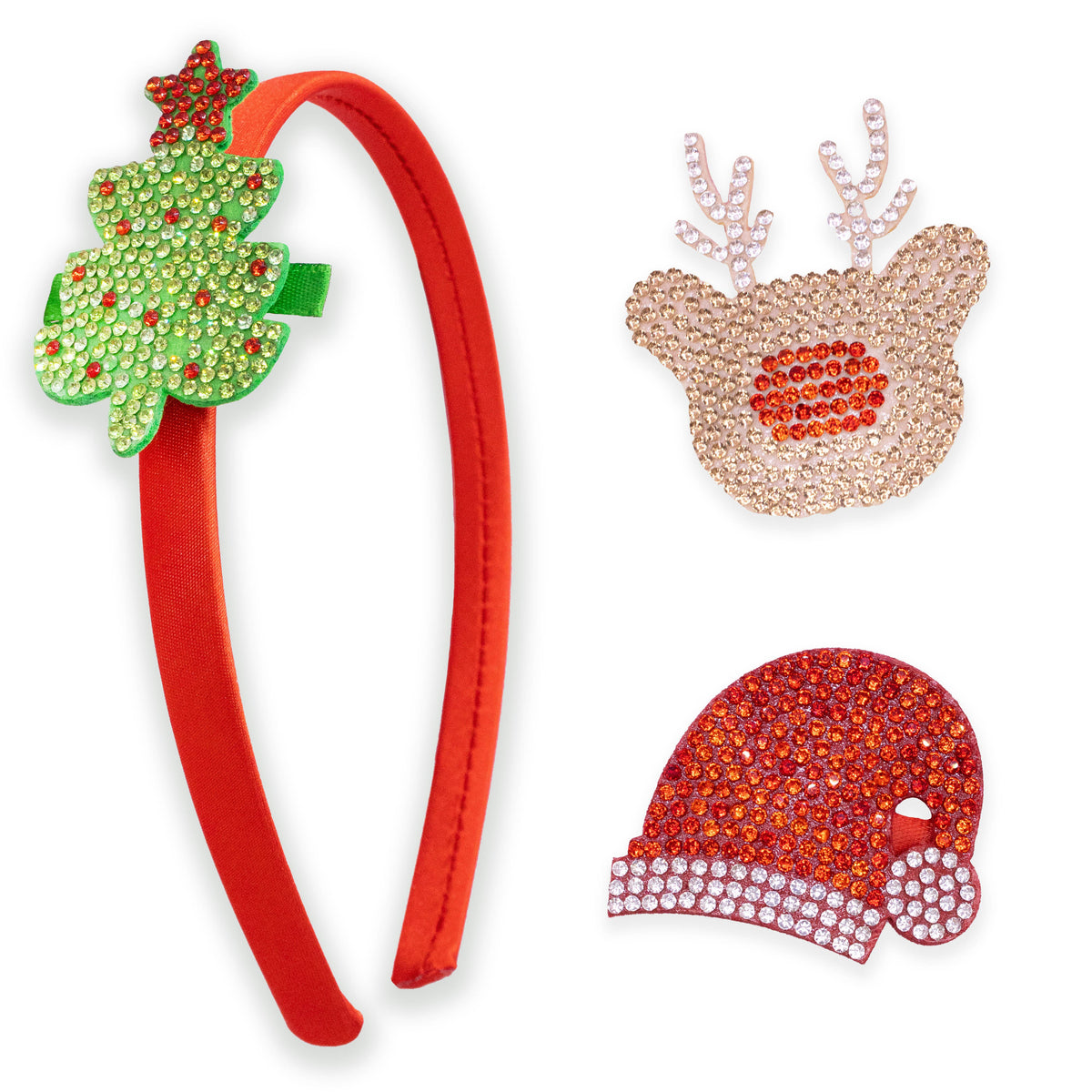 Christmas Charm Headband with Interchangeable Clips