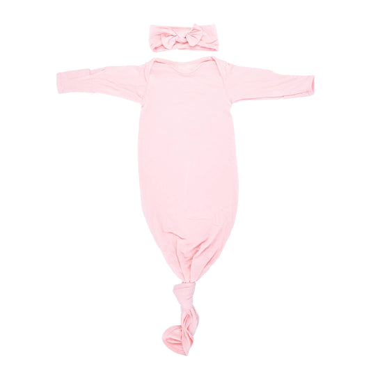 Heavenly Pink Knotted Gown