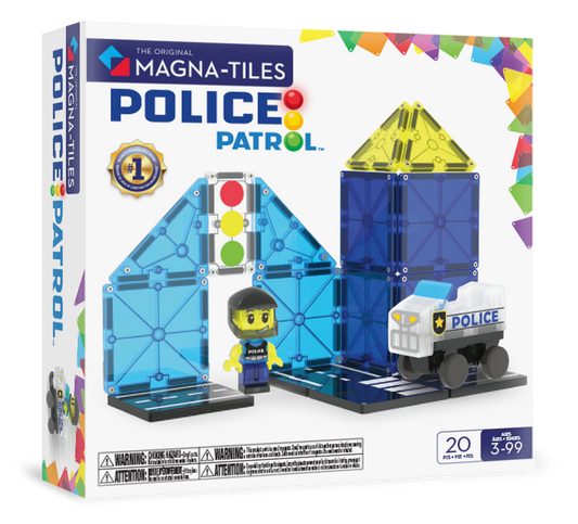Magna-Tiles Police Patrol 20-Piece Set
