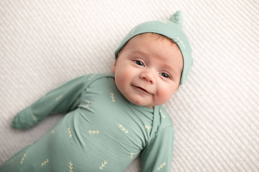 Arrow Print Knotted Baby Gown