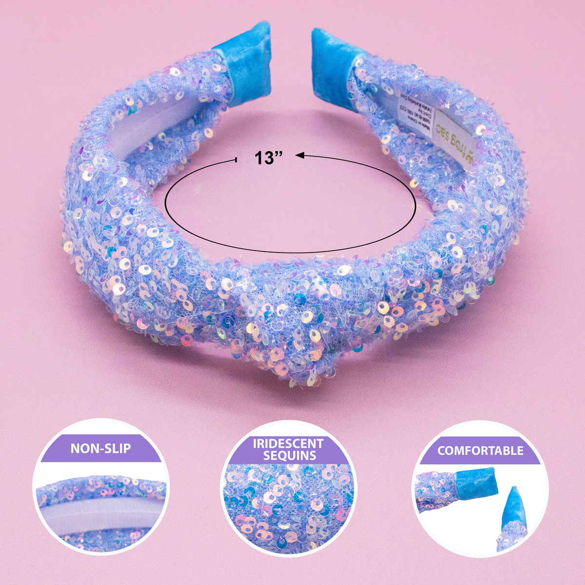 Sequin Knot Headband