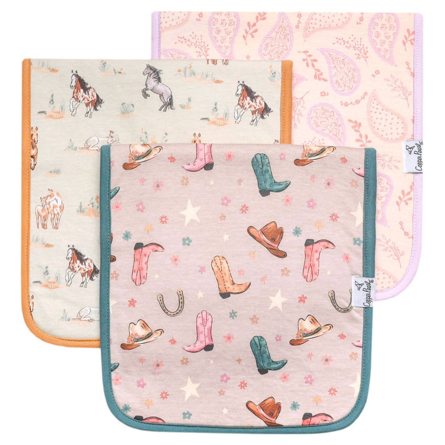 Cheyenne Premium Burp Cloths - 3 Pack