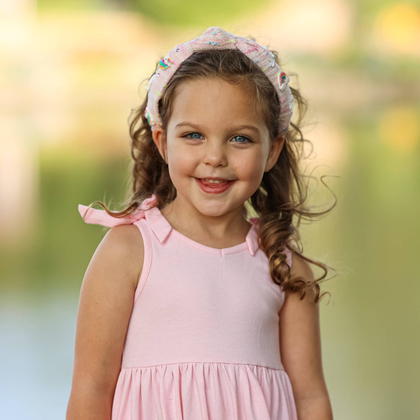 Unicorn Rainbow Knotted Headband