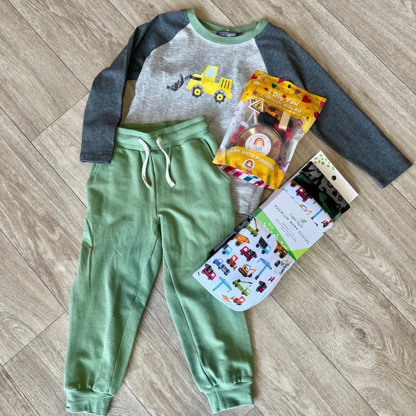 Construction Truck Tee &  French Terry Joggers
