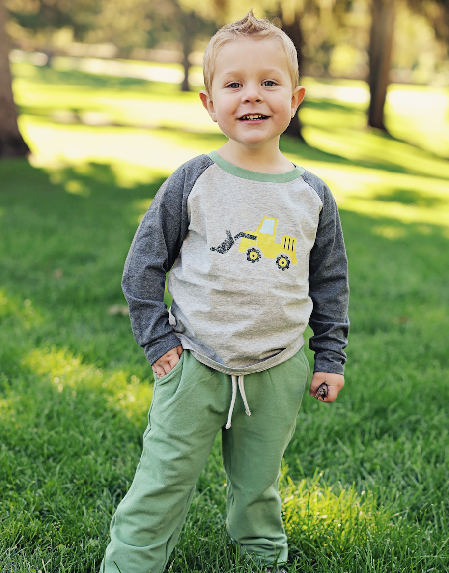 Construction Truck Tee &  French Terry Joggers