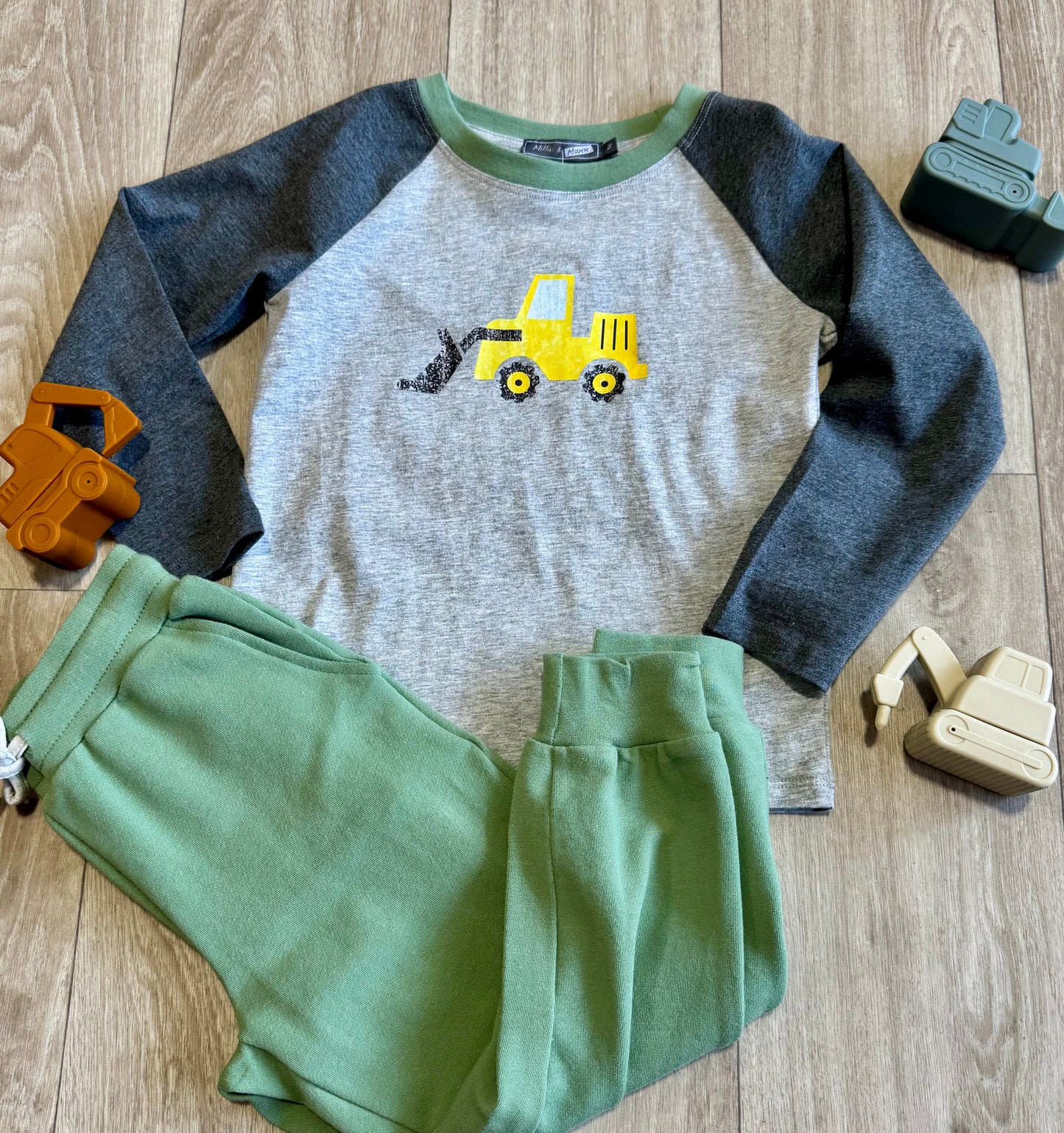 Construction Truck Tee &  French Terry Joggers