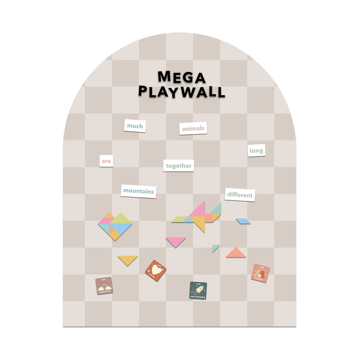 MEGA Arch Magnetic Magic Play Wall for Kids