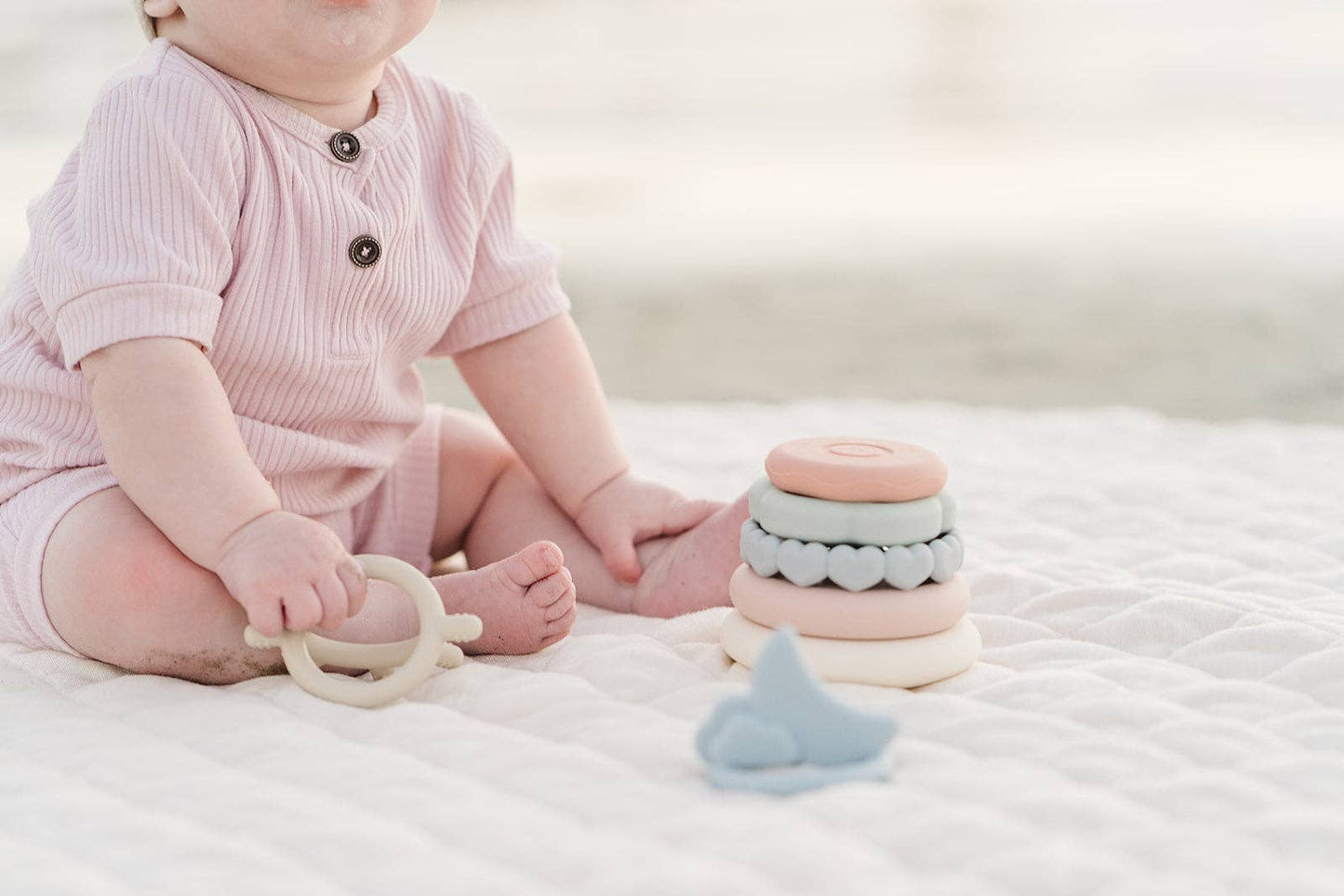 Classic Silicone Stacking Teething Toy 