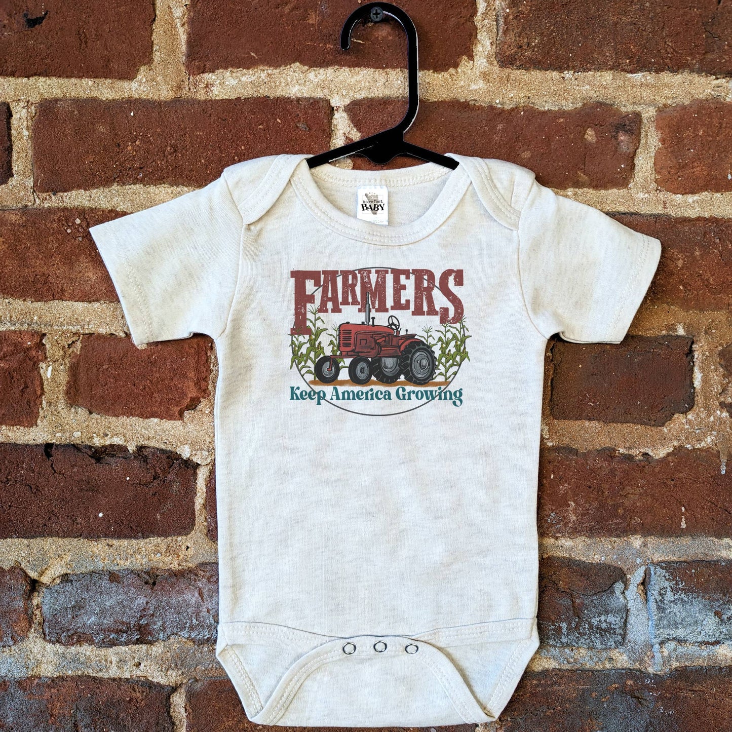 Red Farmers Keep America Growing Onesie