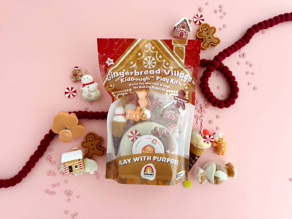 Gingerbread Village KidDough Play Kit by Earth Grown KidDoughs