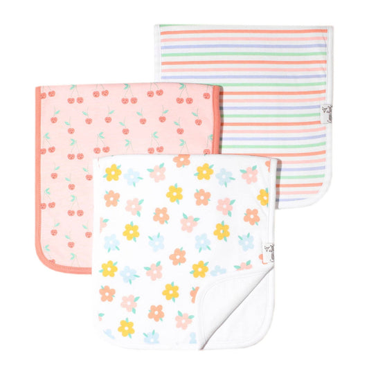 Cheery Premium Burp Cloths - 3 Pack