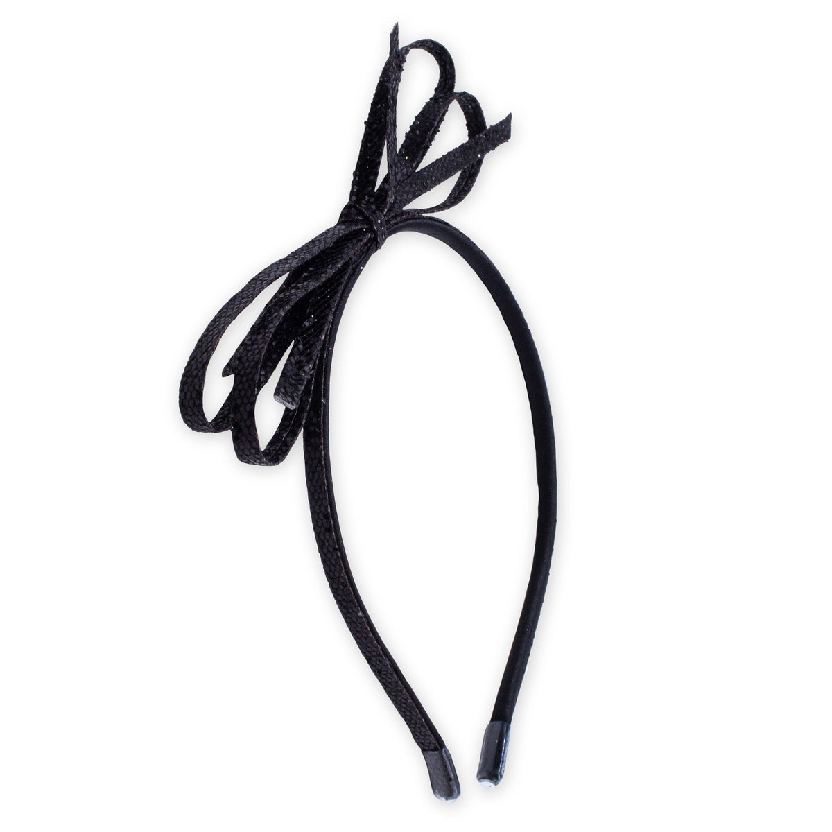 Thin Metallic Bow Headband