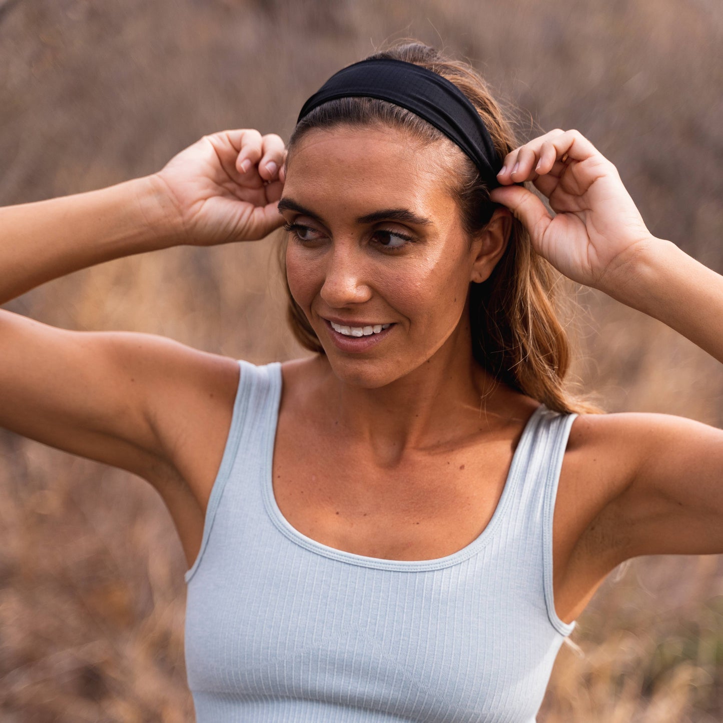 Adjustable No Slip Mesh Sport Headband