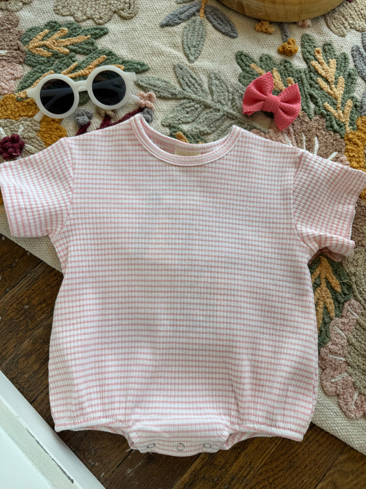 Pink Stripe T-Shirt Bubble