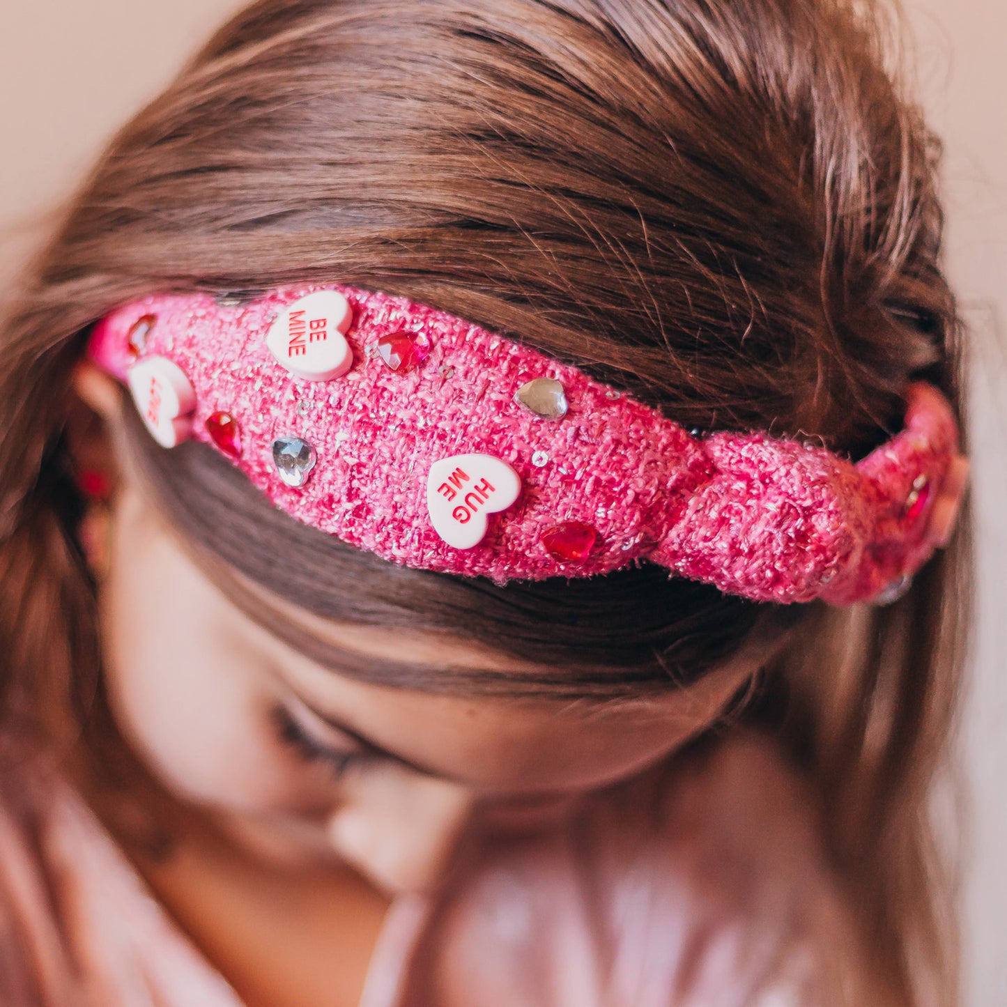 Valentine's Day Embellished Knot Headband
