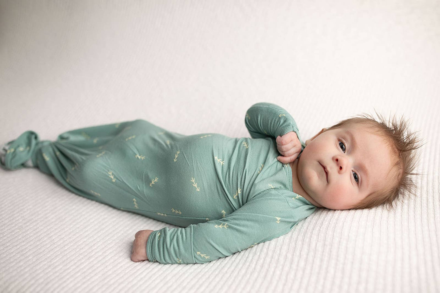 Arrow Print Knotted Baby Gown