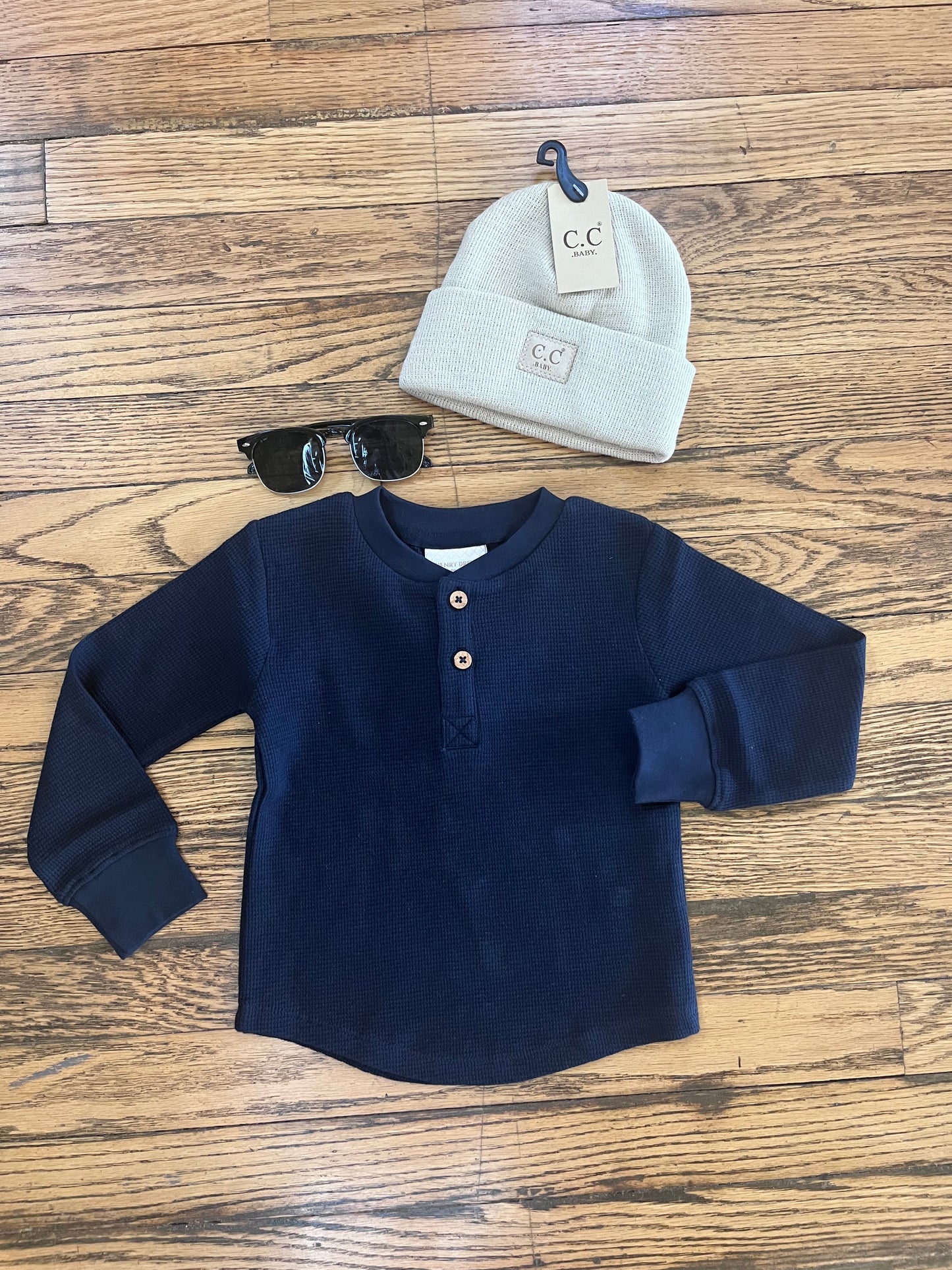 Henley Long Sleeve | Dark Sapphire