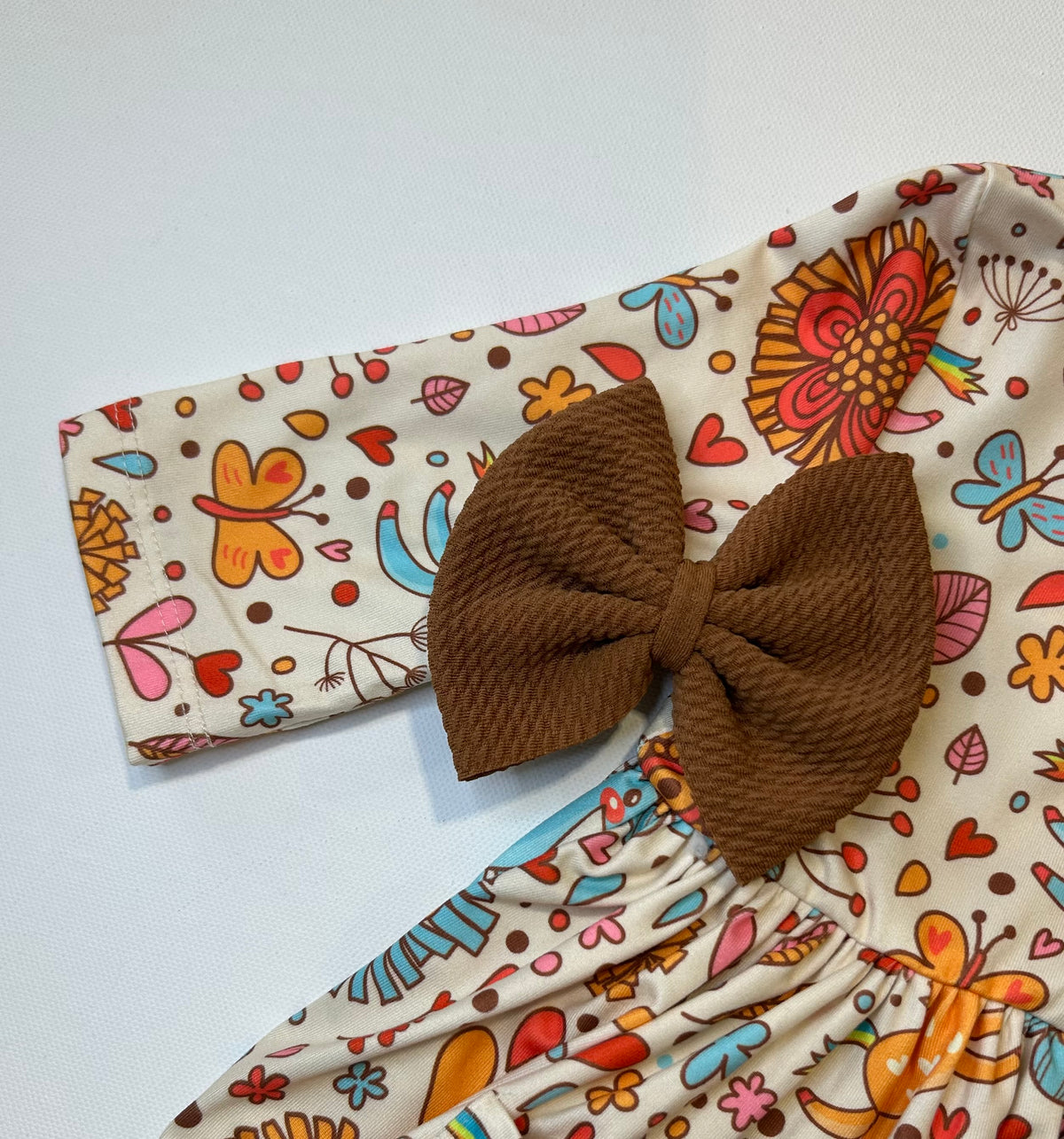 Retro Unicorns 3/4 sleeve pocket twirl dress by Mila & Rose