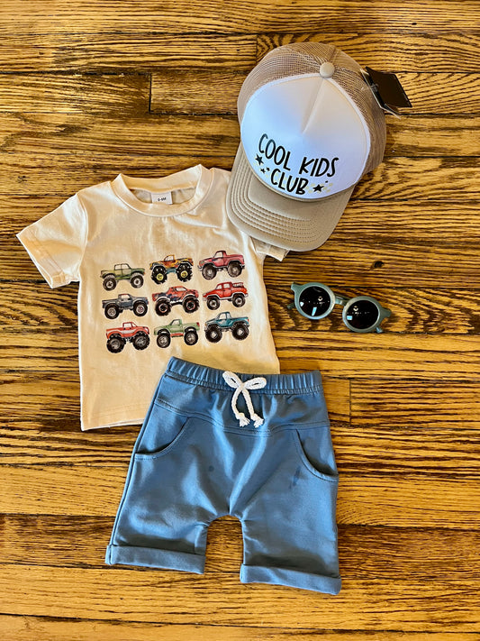 Monster Trucks Shorts Set