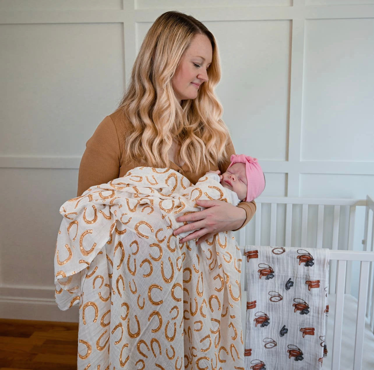Lolly Banks Swaddle - Lucky Horseshoe