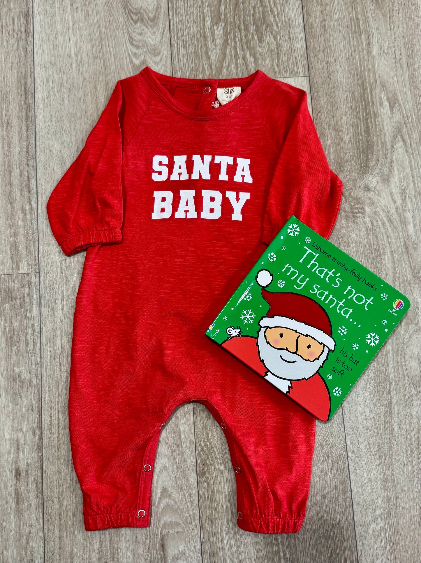 Santa Baby Long Sleeve Romper
