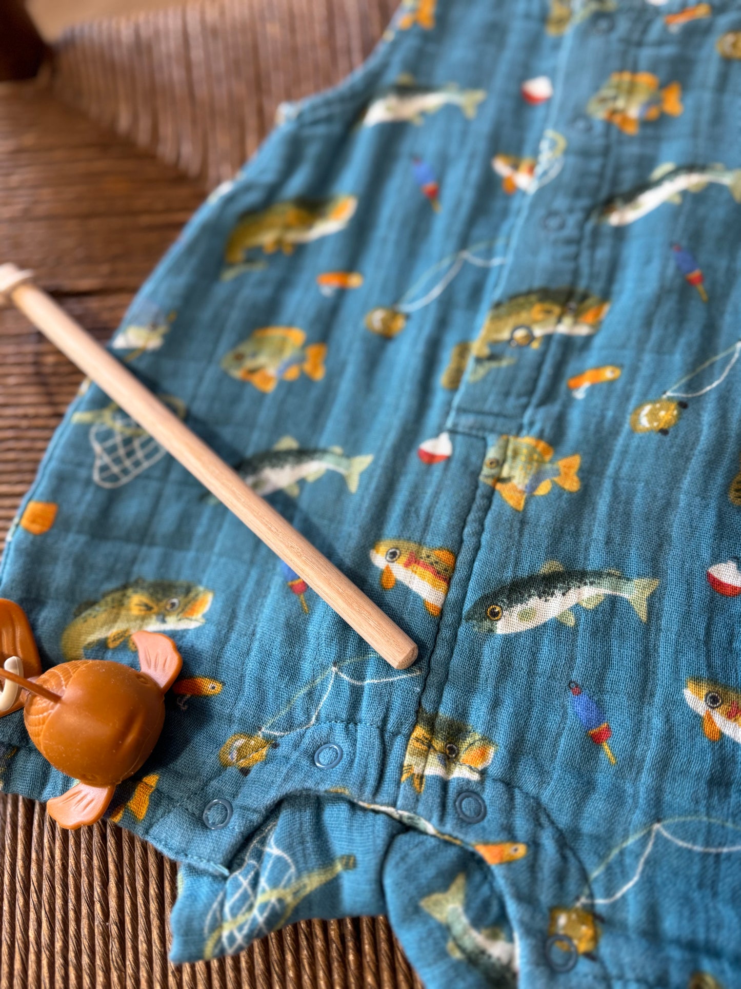 Gone Fishing Shortie Romper