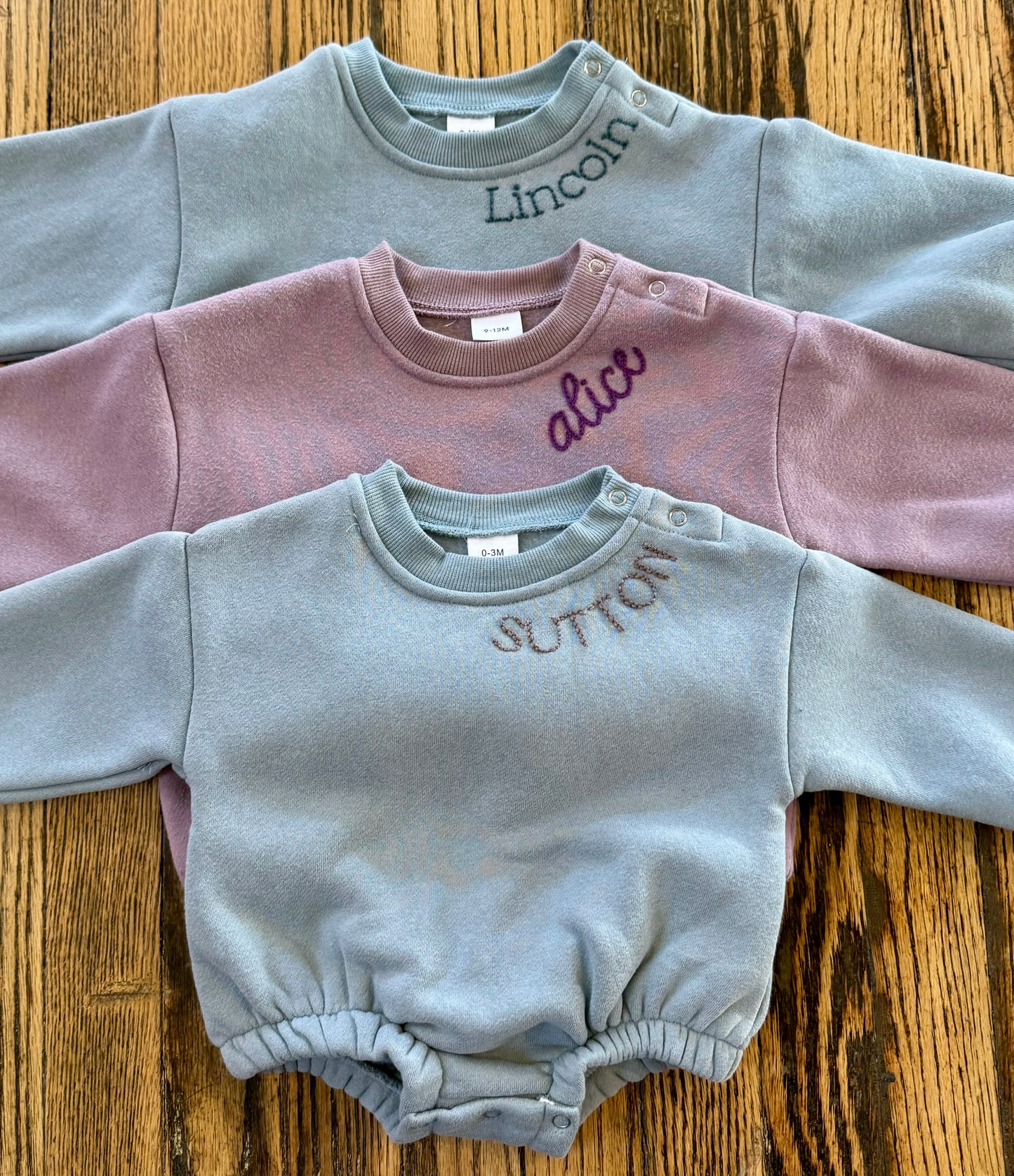 Blue Fleece Bubble Romper