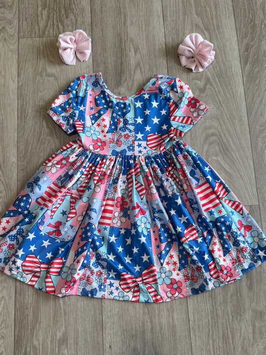 Yankee Doodle Darling Pocket Twirl Dress
