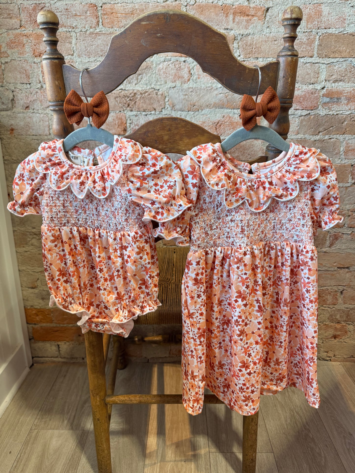 Autumn Bloom Smocked Dress