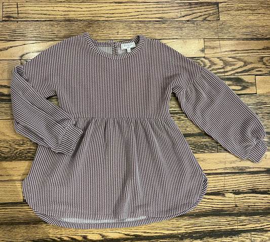 Mauve Ribbed Baby Doll Knit Top