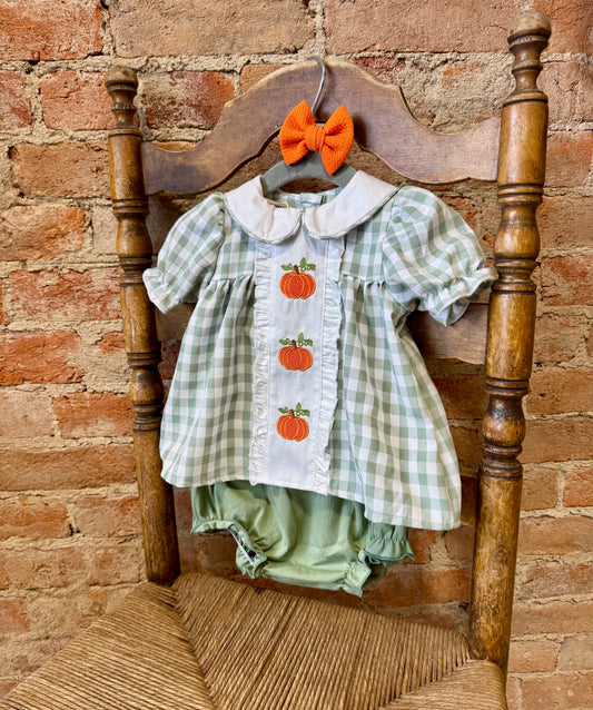 Plaid Pumpkin Bloomer Set