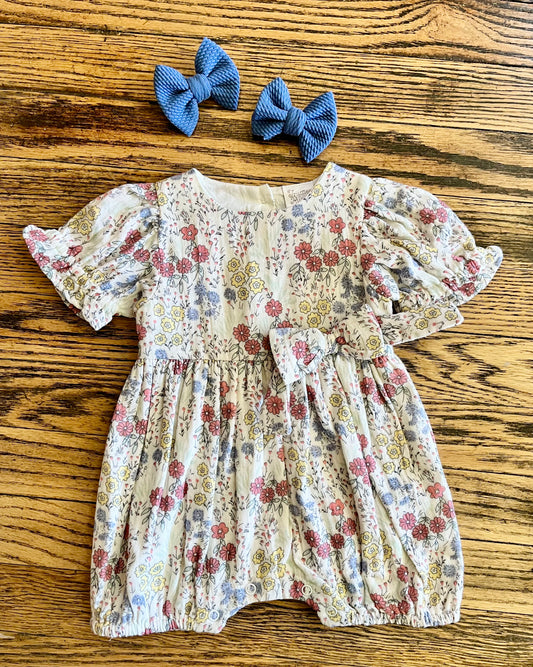 Meadow Garden Cotton Romper