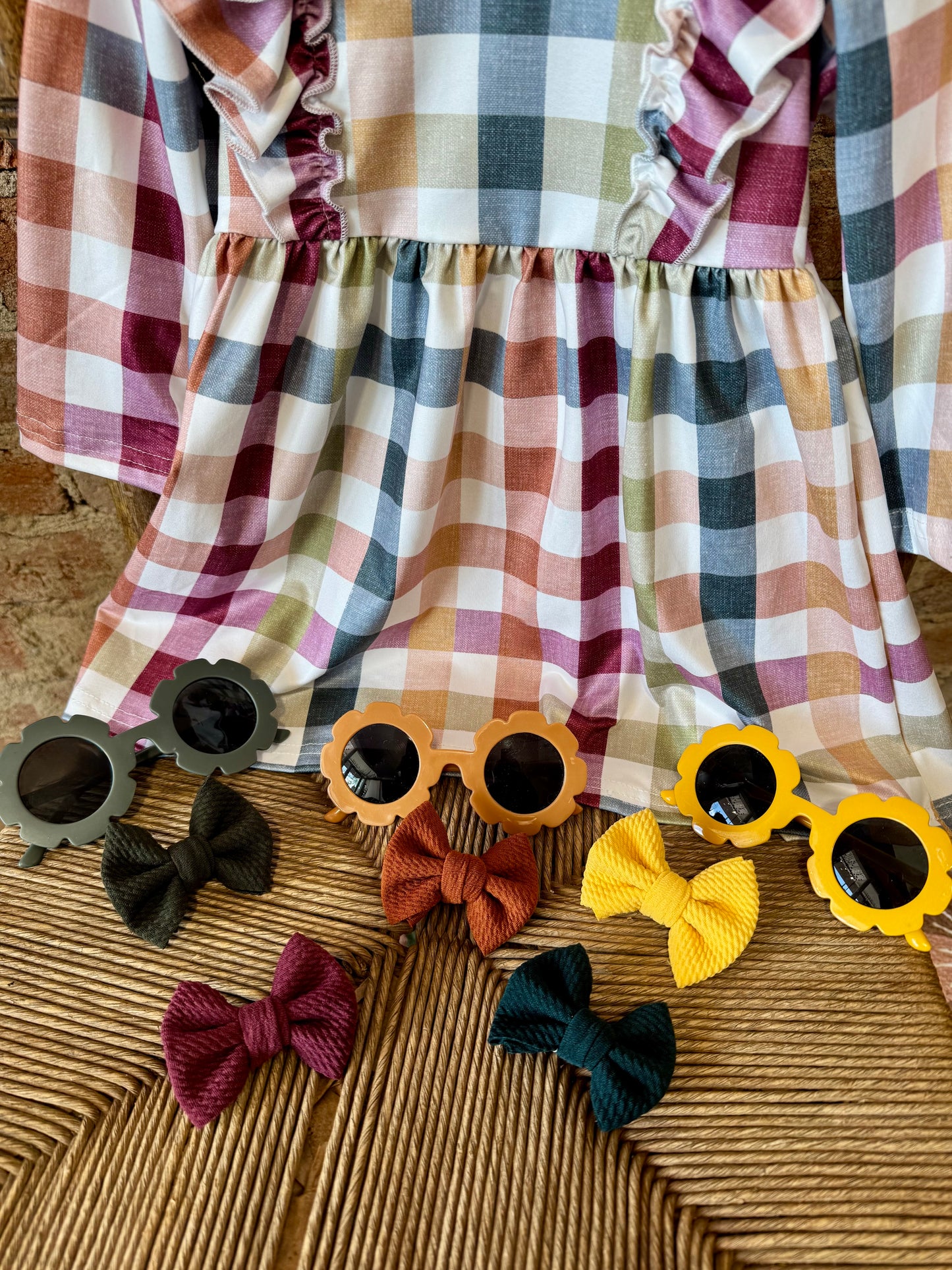 Harvest Plaid Twirl Dress