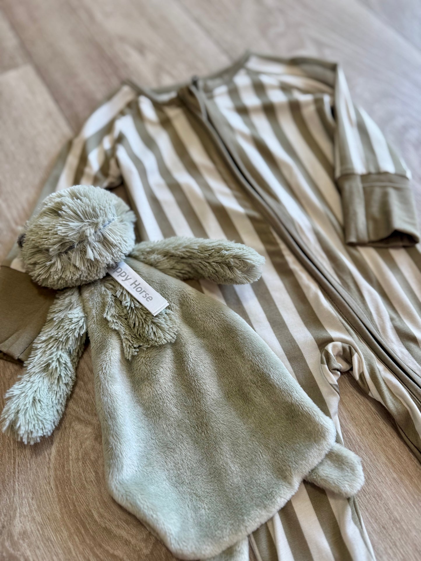 Olive Stripe Bamboo Sleeper