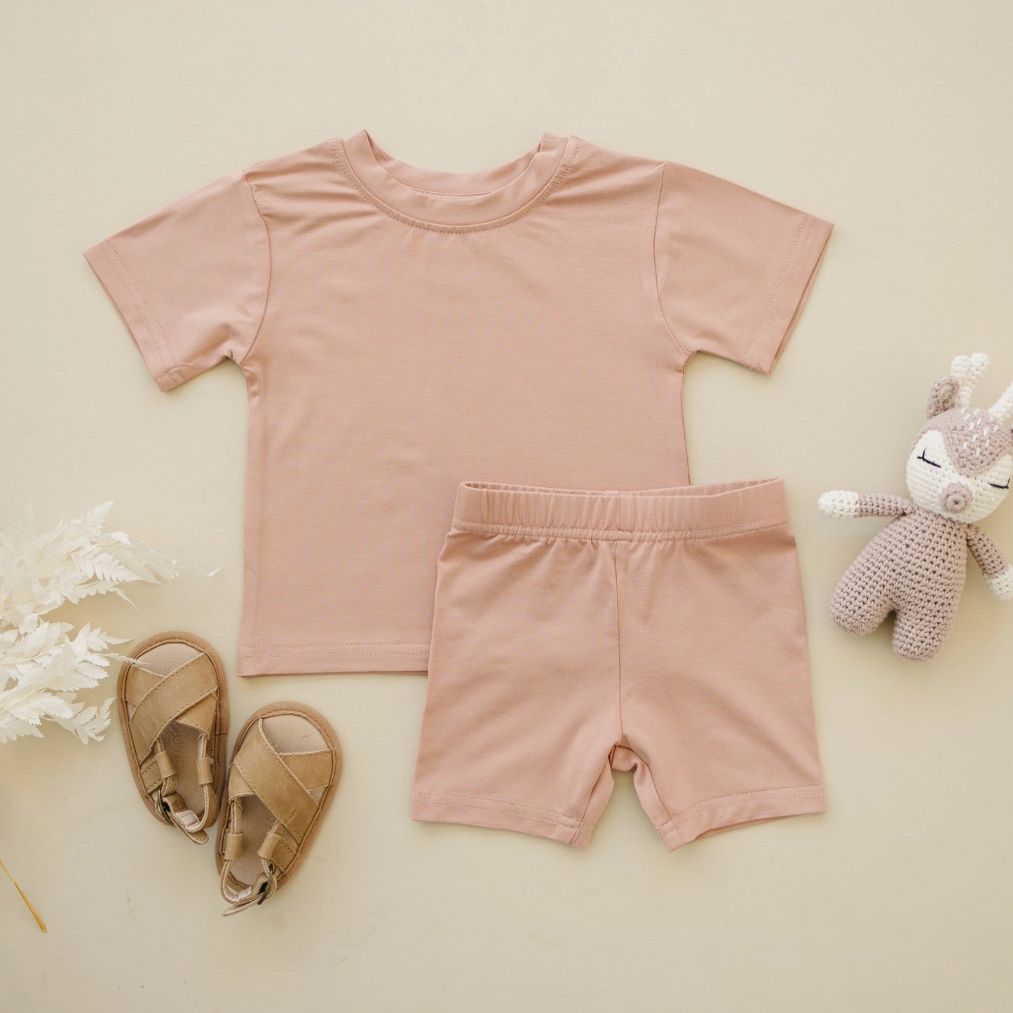 Bamboo Tee-Peach