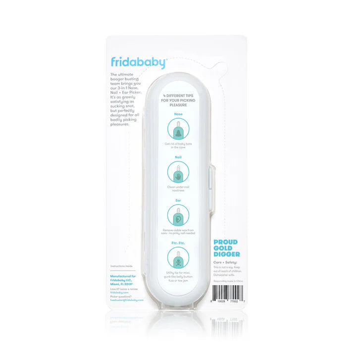 3-in-1, Nose, Nail + Ear Picker