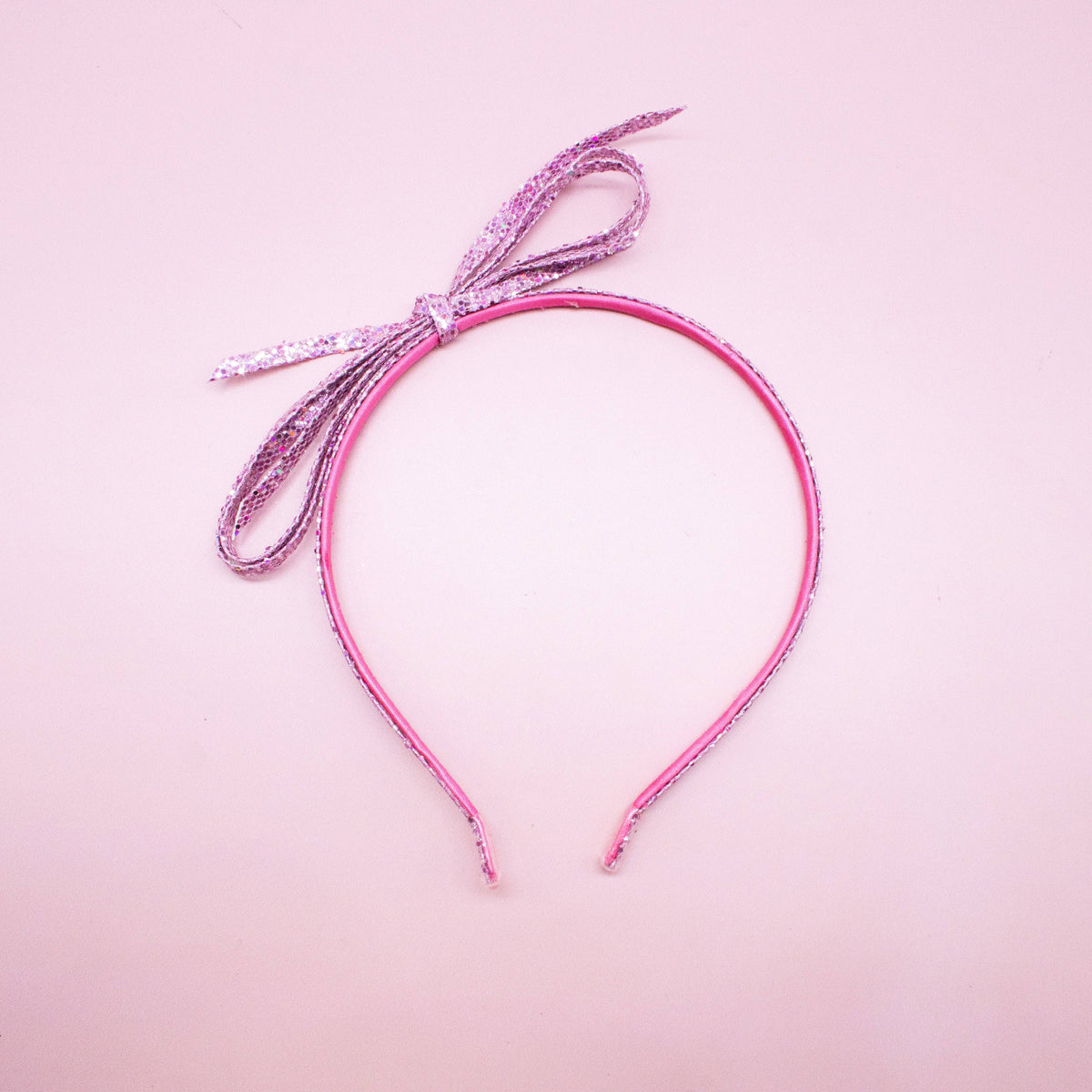 Thin Metallic Bow Headband