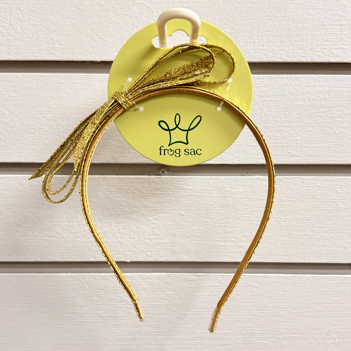 Thin Metallic Bow Headband