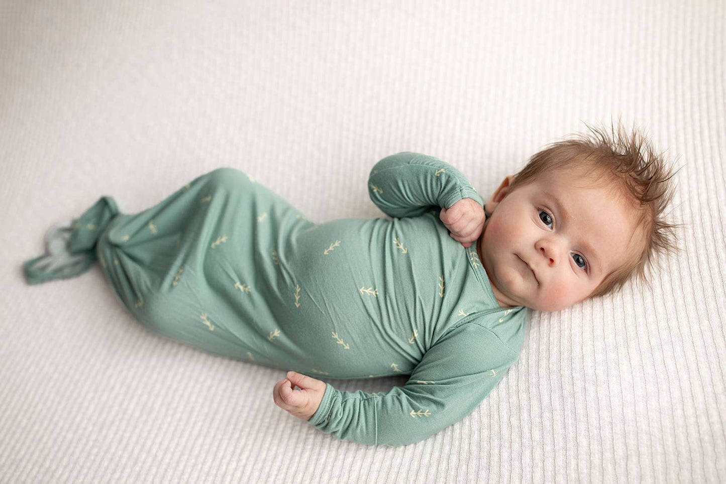 Arrow Print Knotted Baby Gown