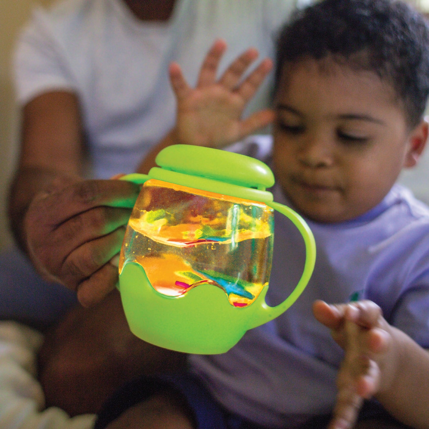 Glo Pals Mini Sensory Jar - Green