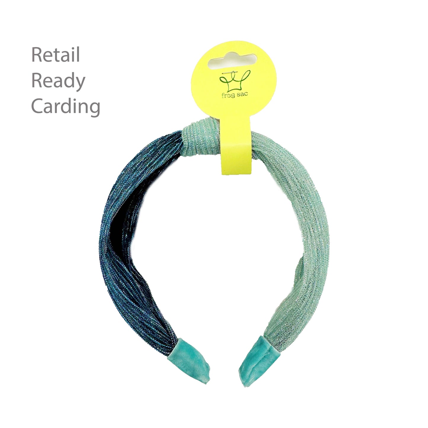 Two Tone Pleated Knot Headband