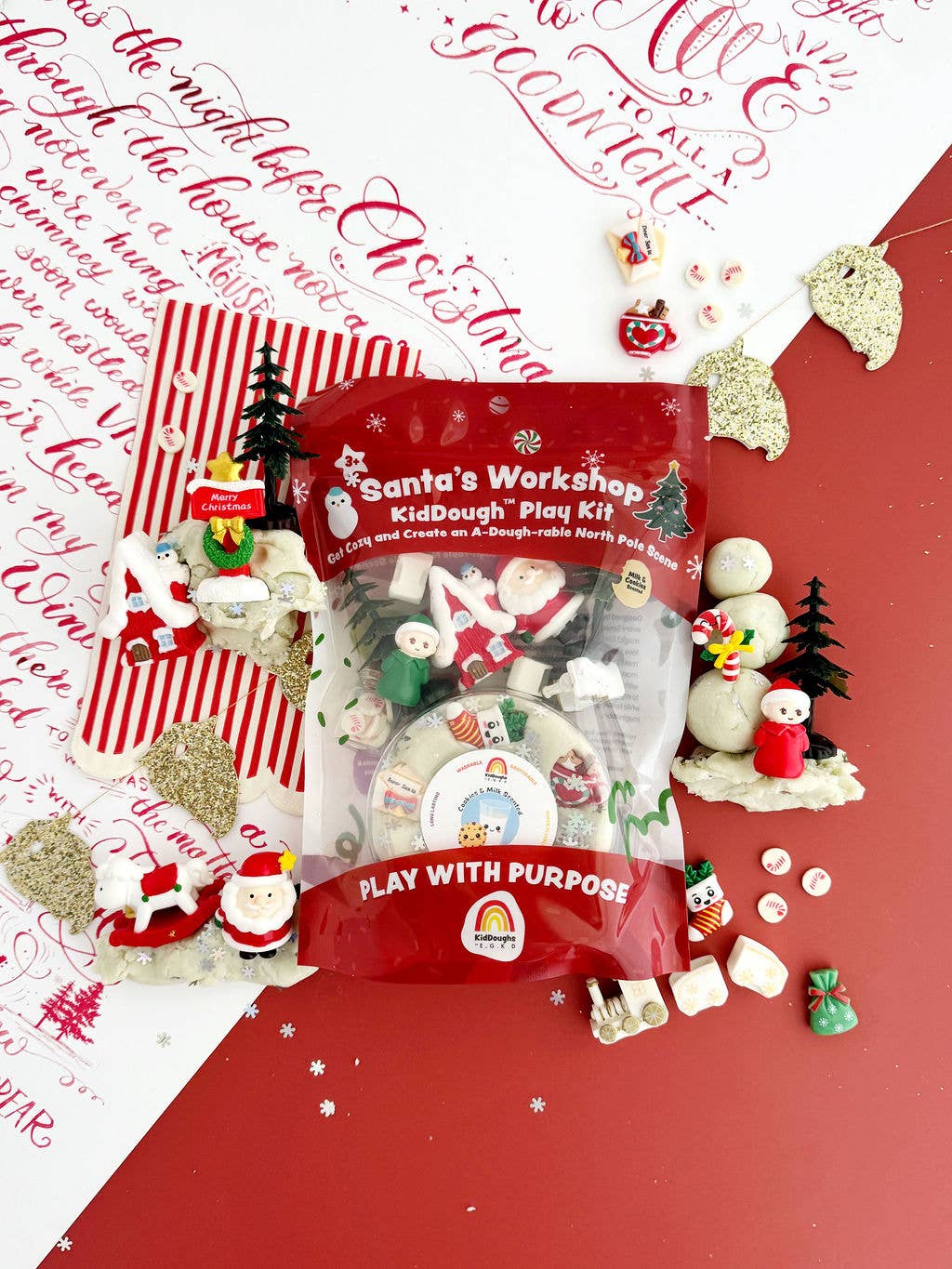 Santa's Workshop KidDough Play Kit by Earth Grown KidDoughs