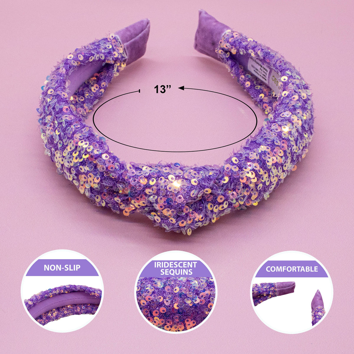 Sequin Knot Headband
