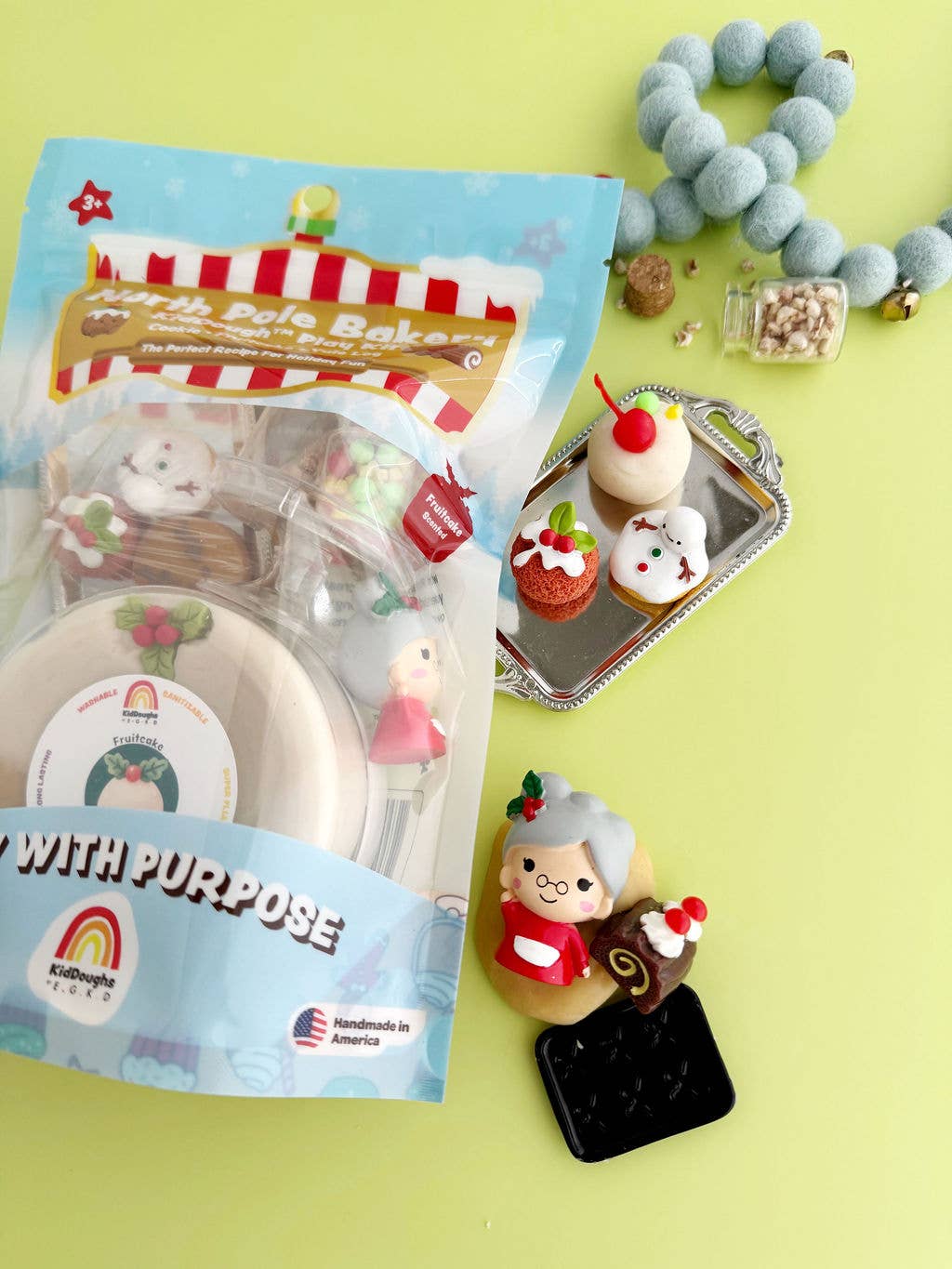 North Pole Bakery KidDough Play Kit by Earth Grown KidDoughs